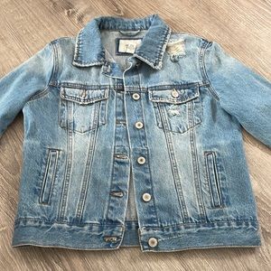 Forever 21 Jean Distressed Jacket
